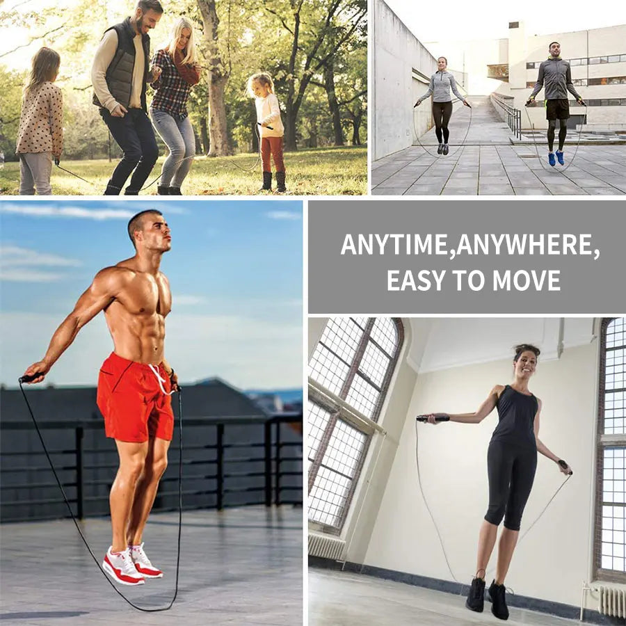 Adjustable Rapid Speed Jump Rope Canada Steel Wire Skipping Rope for Fitness Workout Training Home Sport Equipment