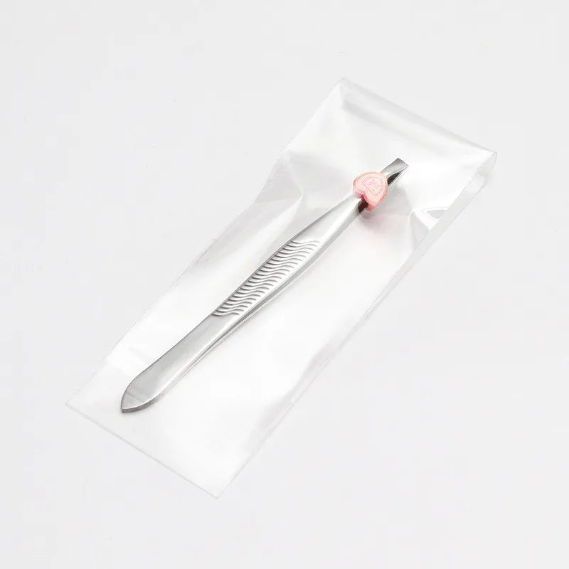 Stainless Steel Eyebrow Tweezer Canada Beauty Clip Slant Tip Flat Tip for Eyebrow Trimming Face Hair Removal Tool