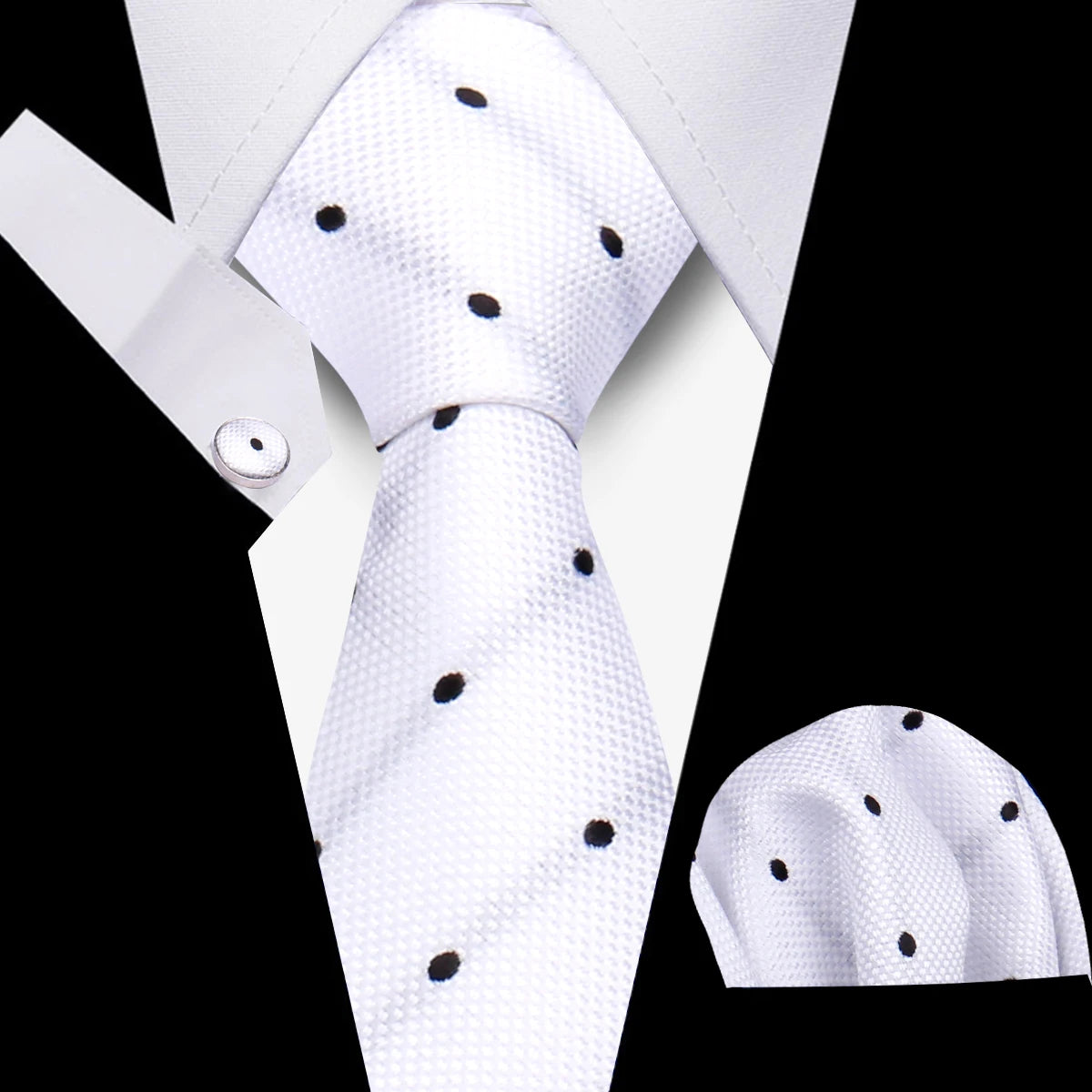 Men’s Business Necktie Set Canada Classic Plaid Cufflinks Handkerchief for Suit Wedding High-Quality 3PCS Tie Set Formal Gravata