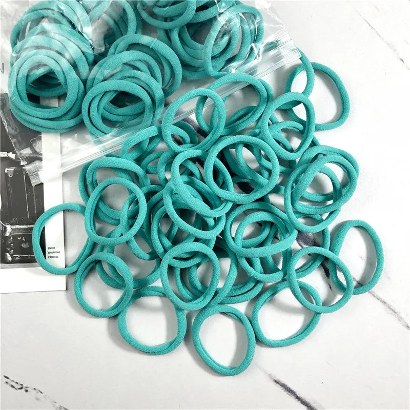 20/50PCS Hair Bands Canada for Women & Girls Basic Hair Rubber Ties 4cm Simple Elastic Ponytail Holders Hair Accessories