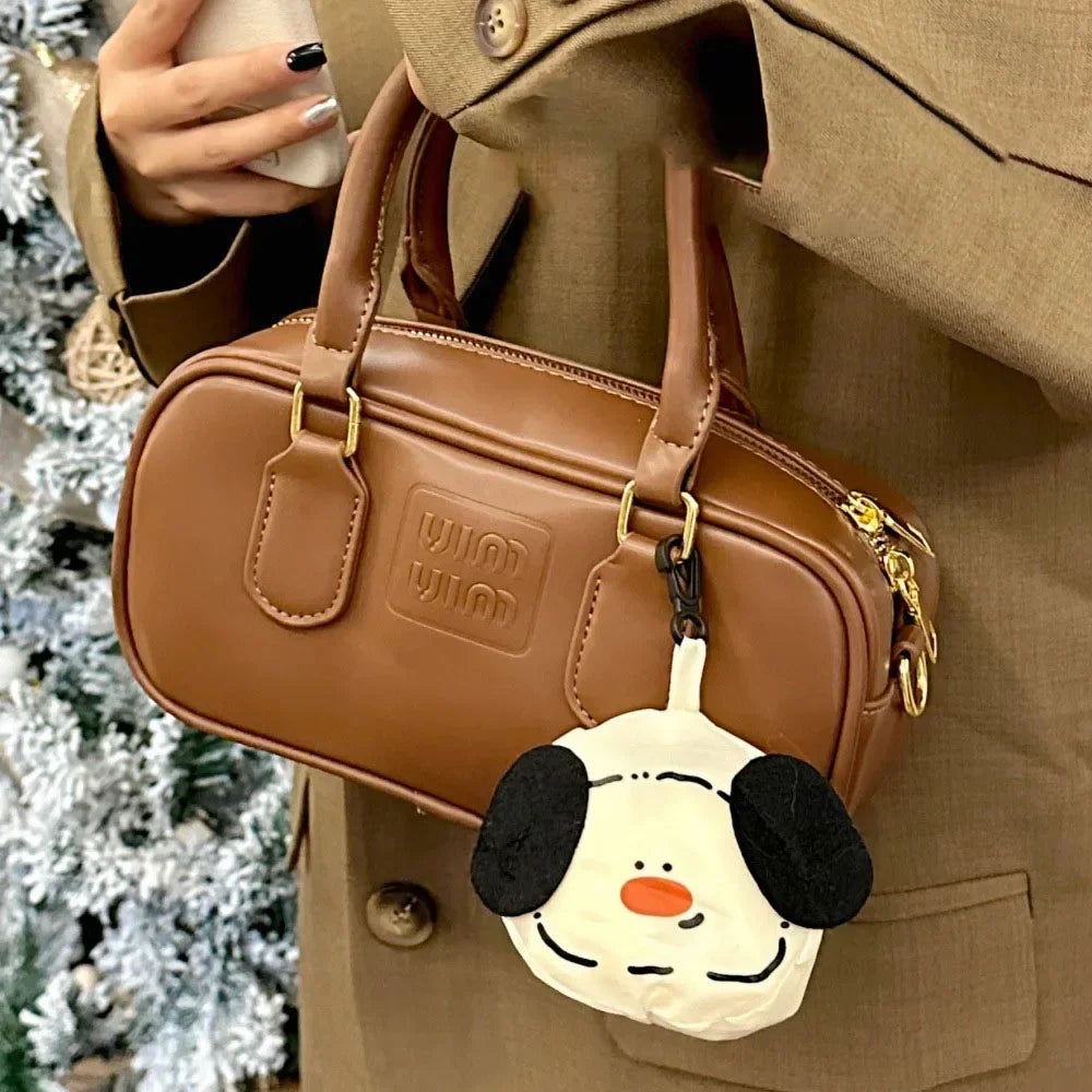 Cartoon Dog USA Shopping Bag Foldable Portable Large Capacity Eco-friendly Bag Durable for Grocery Shopping Handheld