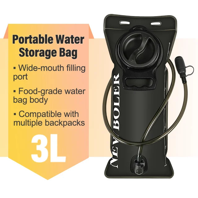 USA Bladder 1.5L/2L/3L Large Capacity Water Bladder Hydration Backpack Running Cycling Hiking Camping Backpack Water Bag