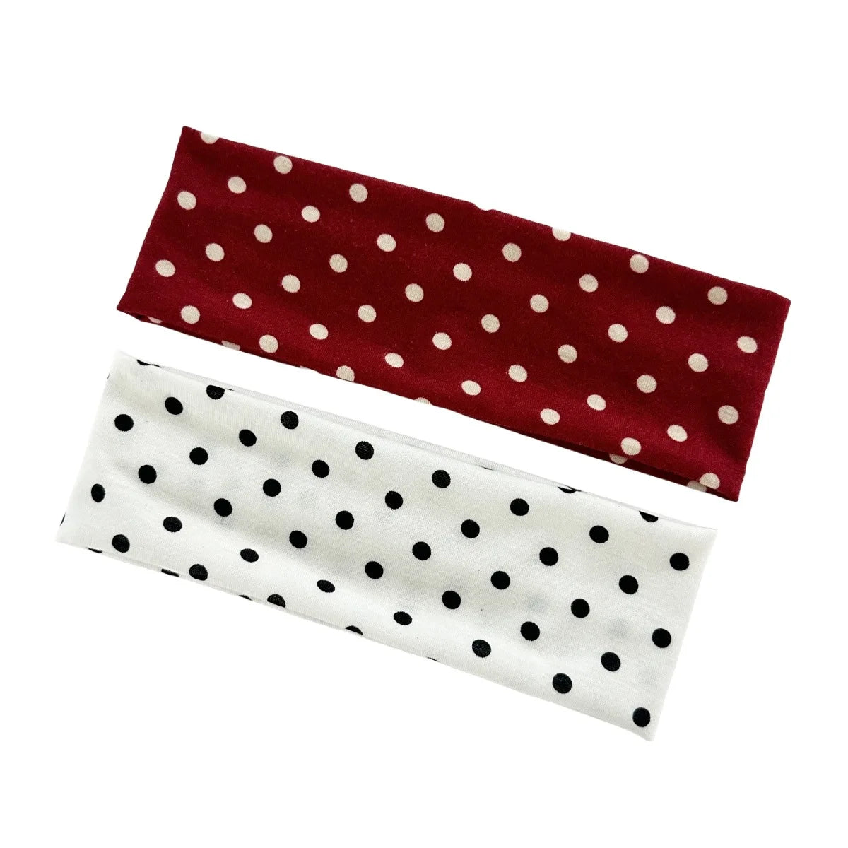 1PC Polka Dot Yoga Elastic Headband Canada Fashionable Dot-Pattern Makeup Sports & Fitness Sweat-Absorbent Hairband