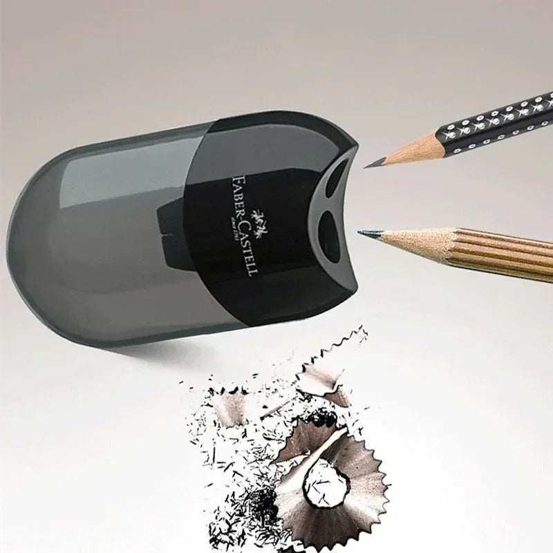 Double Hole & One Hole Pencil Sharpener Canada Creative Transparent Pen Knife for Kids & Students School Stationery Supplies