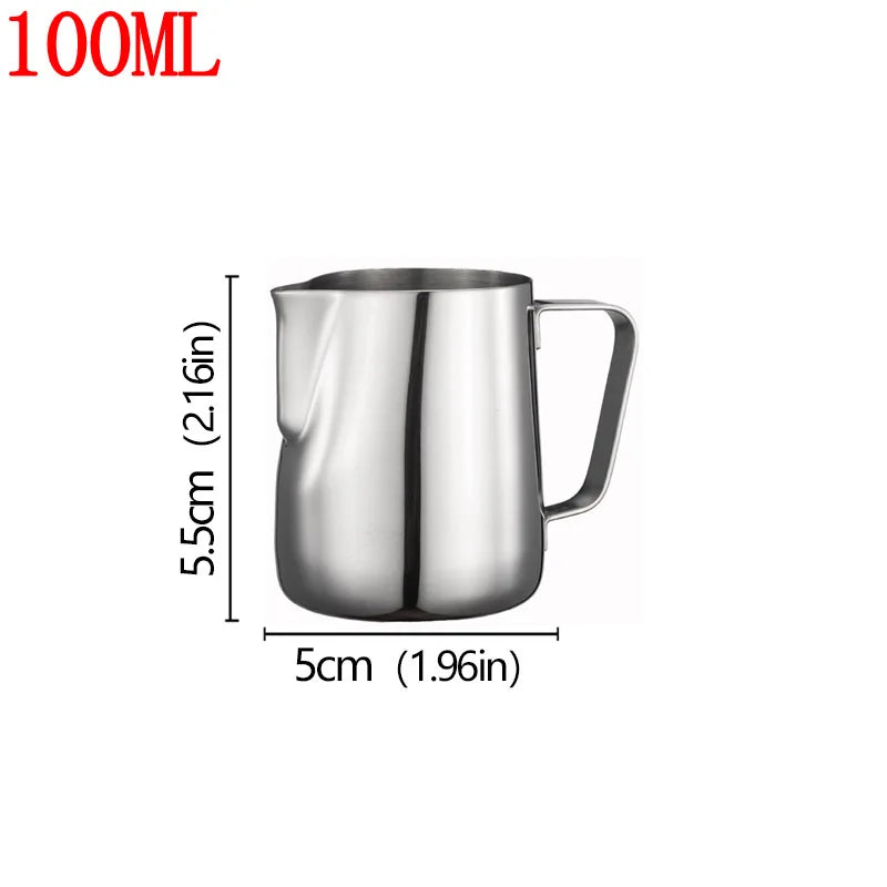 Stainless Steel Milk Frother Jug Canada Coffee Milk Frothing Pitcher Measurement Jug Espresso Barista Tool Coffee Accessories