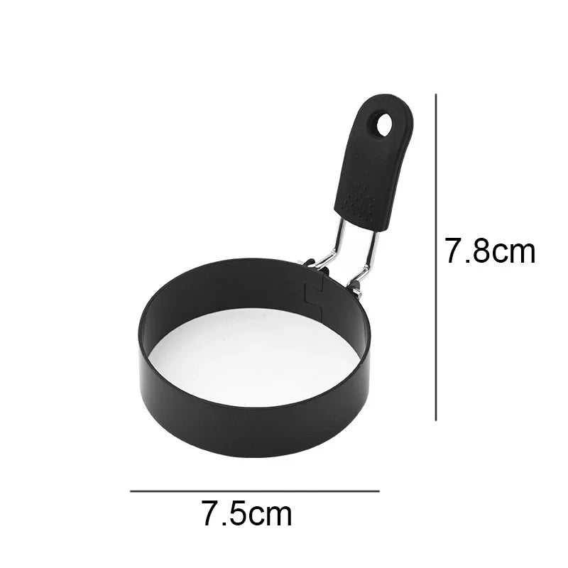 Anti-scald Egg Fried Ring Professional Stainless Steel Nonstick Round USA Pancake Mold Cooking Egg Mould Breakfast Sandwich Tools