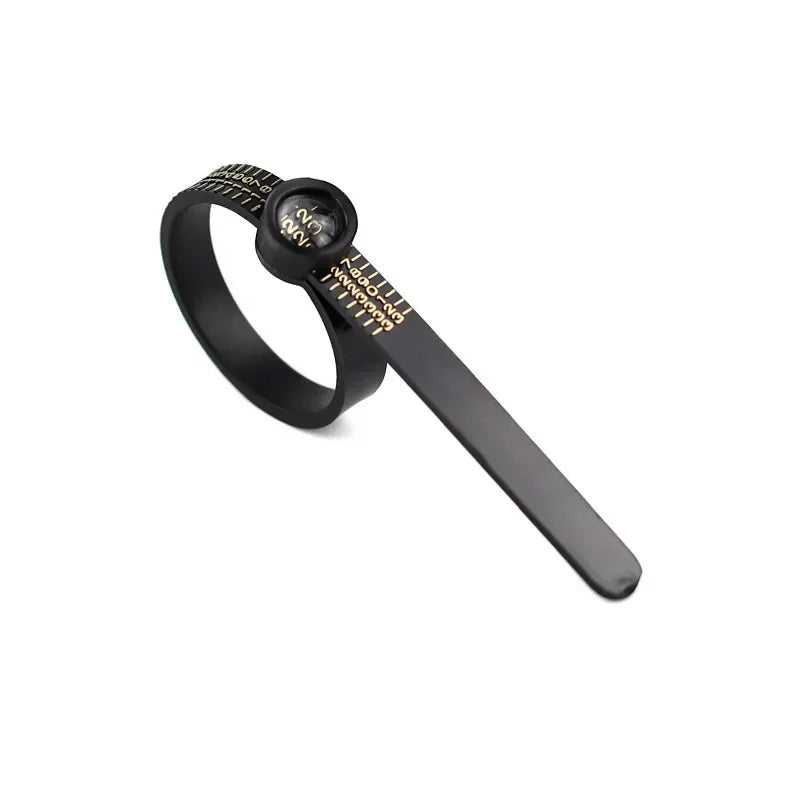 Ring Sizer with Magnifier Canada US/UK/EU/HK Jewelry Finger Size Measuring Ruler Ring Size Measurement Tool