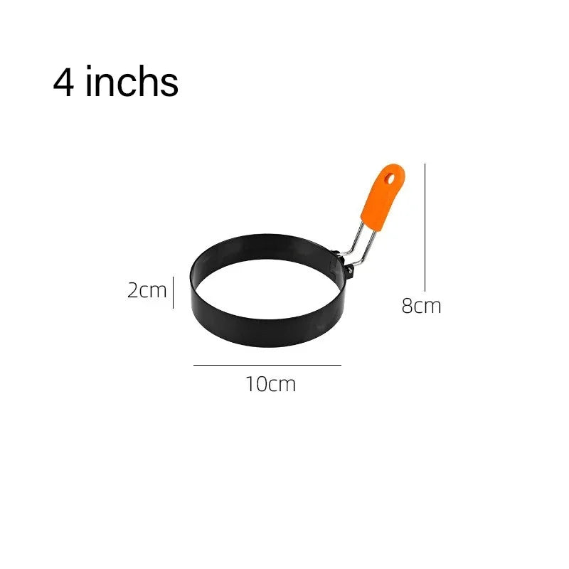 Anti-scald Egg Fried Ring Professional Stainless Steel Nonstick Round USA Pancake Mold Cooking Egg Mould Breakfast Sandwich Tools