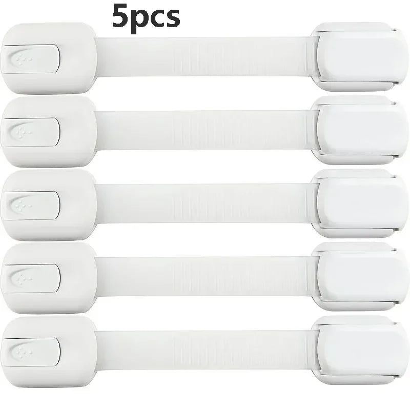 USA Baby Safety Lock Drawer Child Safety Cabinet Locks Adhesive Cabinet Drawer Door Latches Baby Safe Straps