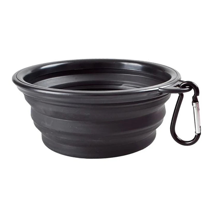 Durable TPR Portable Pet Food Bowl USA for Cats & Dogs, Collapsible Travel Water & Food Bowl for Outdoor Pet Use
