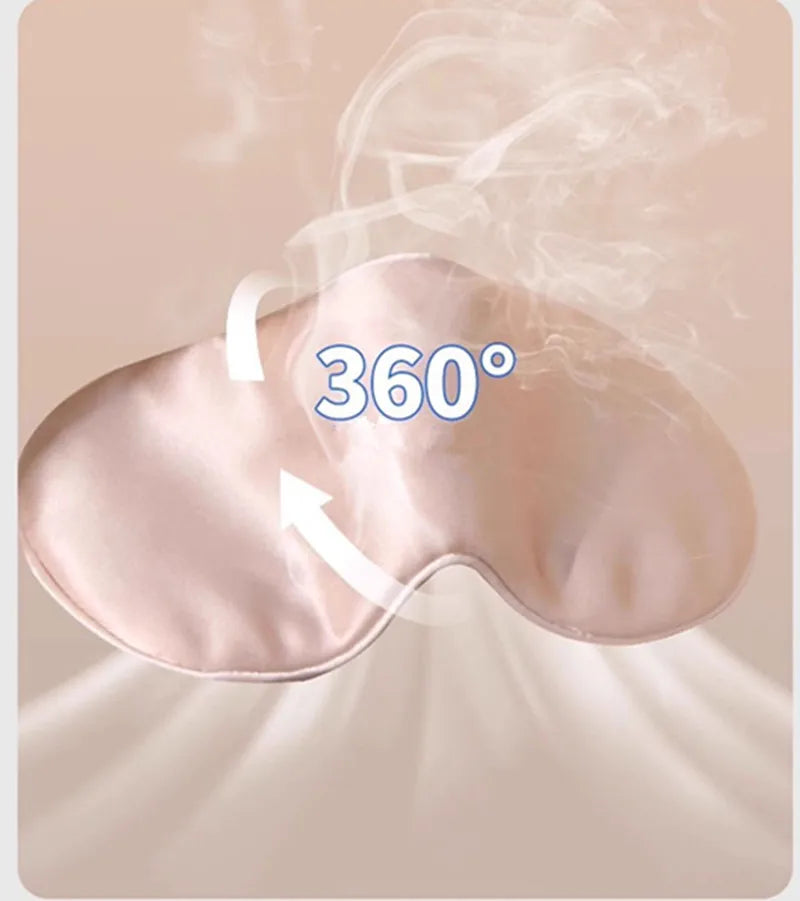 Double-Sided Silk Sleeping Eye Mask Canada Light Blocking Breathable Travel Sleep Eyeshade Protective Eyewear