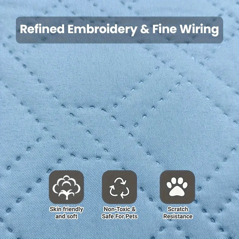 1PCS New Upgraded Ice Cooling Pet Mat Canada Washable Breathable Pet Cooling Pad for Dogs All-Season Use