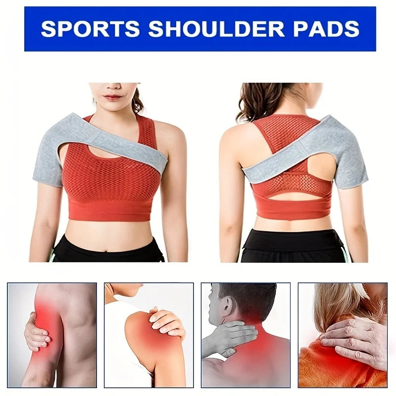 Compression Shoulder Brace, Shoulder Support Brace, AC Joint Rotator Cuff Brace, Adjustable Shoulder Strap Compression Sleeves