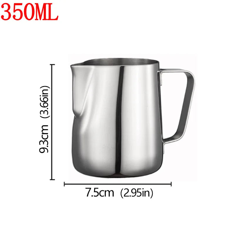 Stainless Steel Milk Frother Jug Canada Coffee Milk Frothing Pitcher Measurement Jug Espresso Barista Tool Coffee Accessories