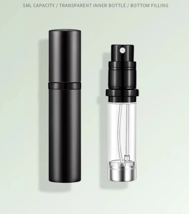 10ml 5ml USA Mini Bottom Filling Perfume Spray Dispenser Bottles Cosmetic Refillable Spray Atomizer Portable Liquid Container Bottle