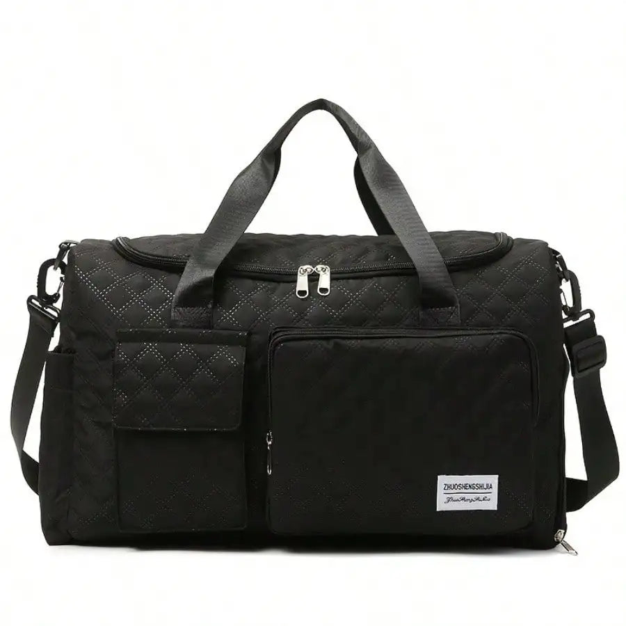 Women’s Large-Capacity Duffel Bag USA with Shoe Compartment, Waterproof Expandable Gym & Travel Bag