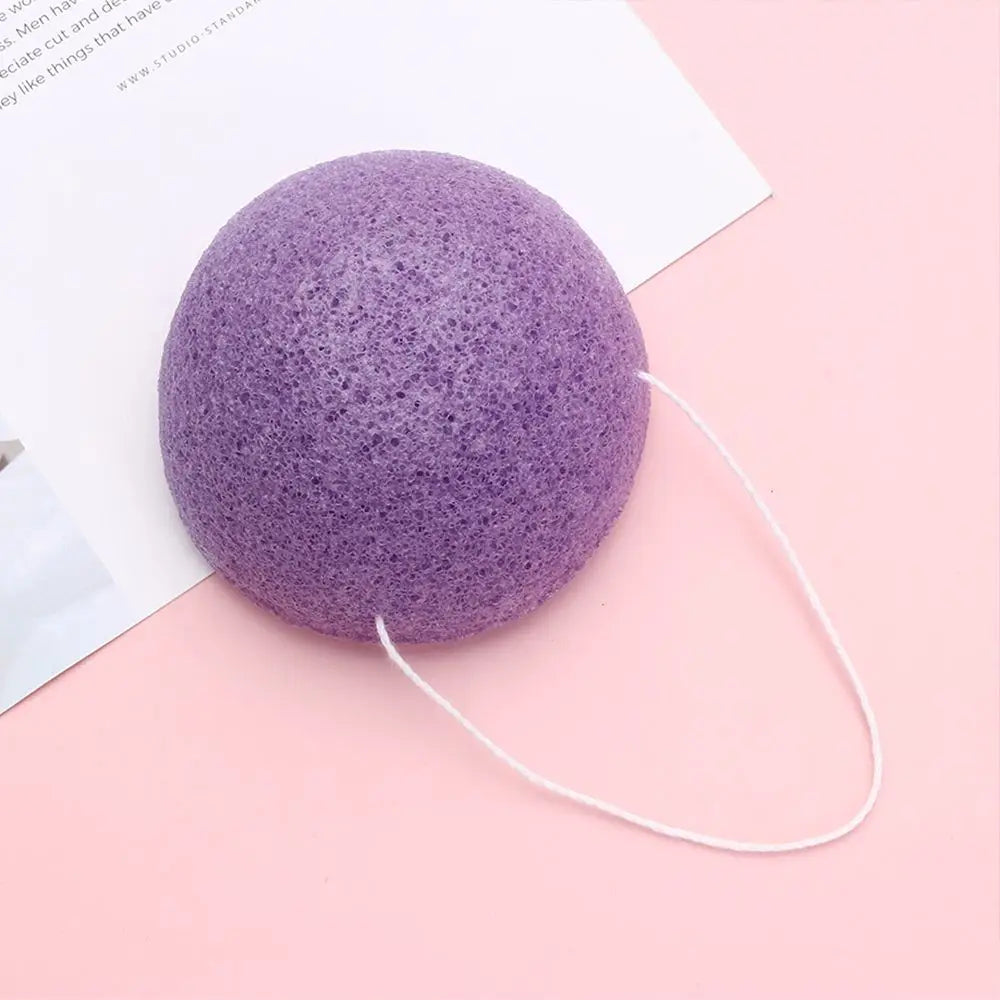 Konjac Sponge for Washing Face Round konjac konnyaku sponge Facial Cleansing Exfoliator Bathing Puff Face Wash Puff