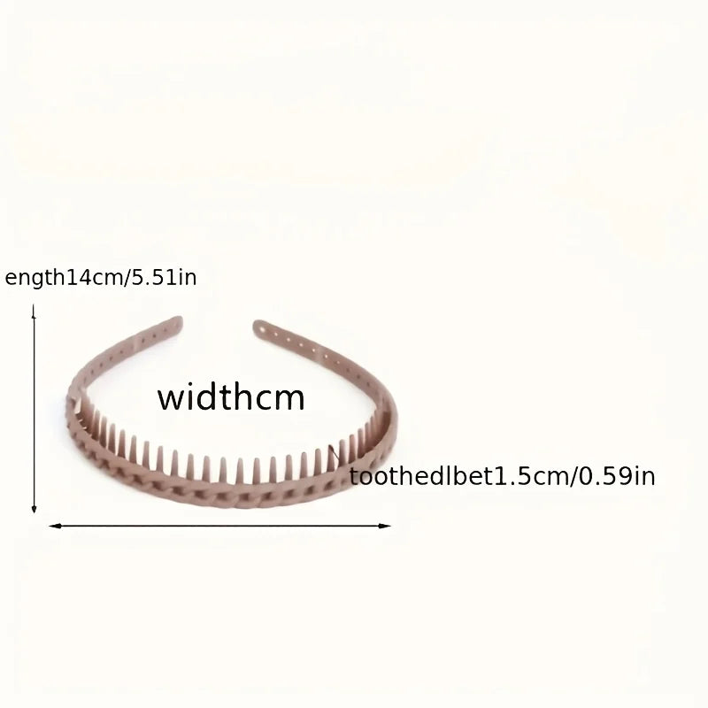 1/2PCS Solid Color Women’s Face Wash Headband USA High-End Anti-Slip Hair Band with Textured Strips for Skincare & Makeup
