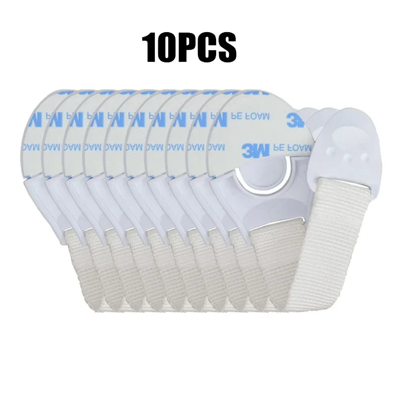 Baby Safety Cabinet Lock Kids Security Protection Drawer Door Cabinet Locks Plastic Protection Children Safety Door Straps