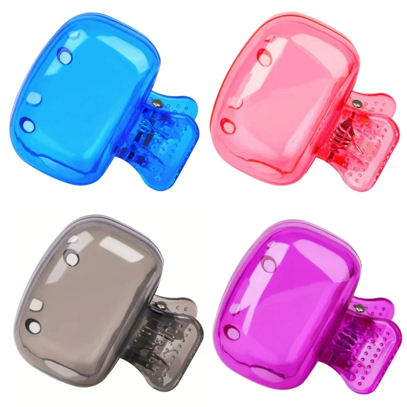 10pcs USA Travel Toothbrush Head Covers Toothbrush Protector Cap Brush Pod Case Protective Portable Plastic Clip for Household
