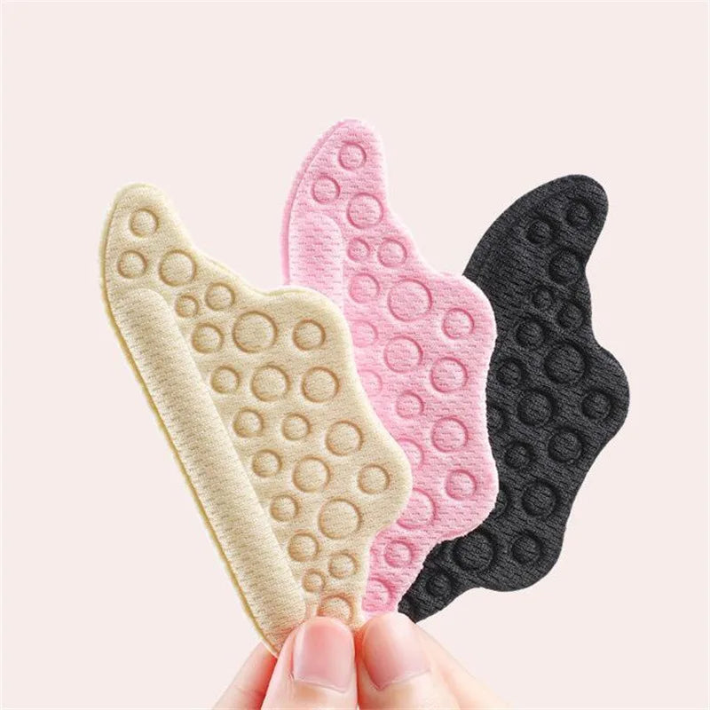 2pcs Shoe Heel Insoles Foot Heel Pad Sports Shoes Adjustable Antiwear Feet Inserts Insoles Heel Protector Sticker Insole Brioche