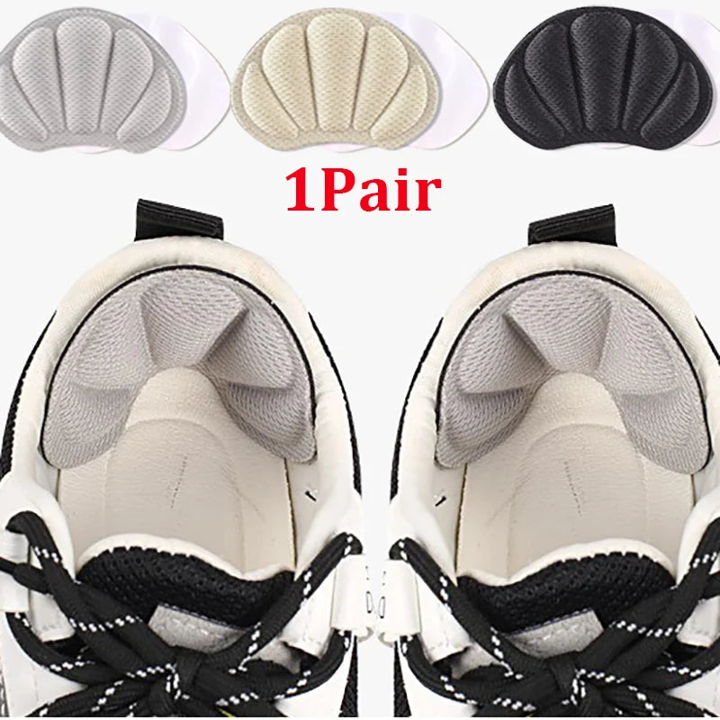 2pcs Shoe Heel Insoles Foot Heel Pad Sports Shoes Adjustable Antiwear Feet Inserts Insoles Heel Protector Sticker Insole Brioche