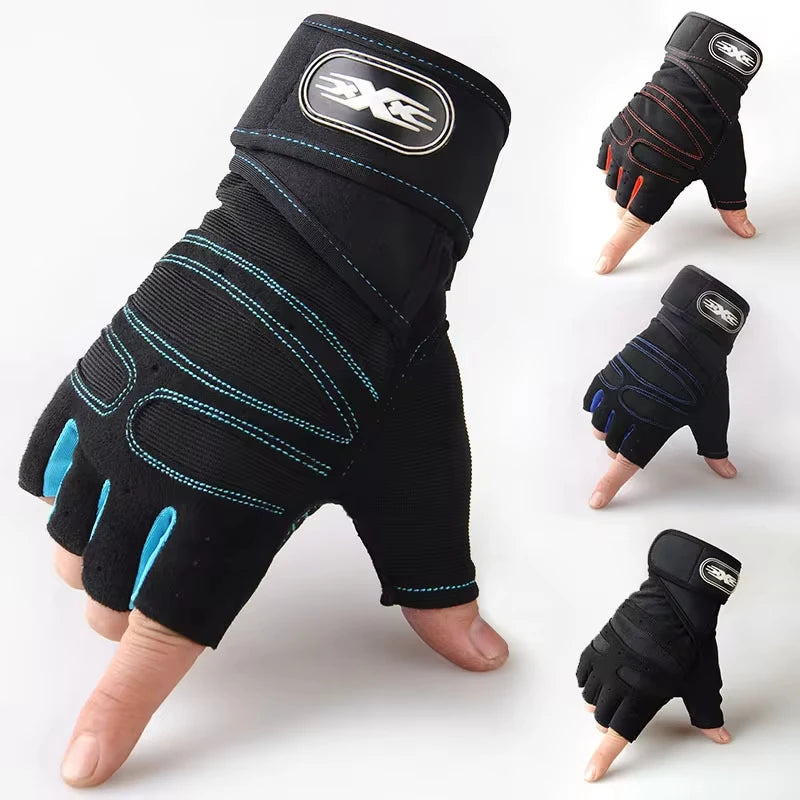 Gym Gloves USA for Men & Women Fitness Weightlifting Wristband Gloves for Bodybuilding, Training, Cycling & Shockproof Sports Exercise