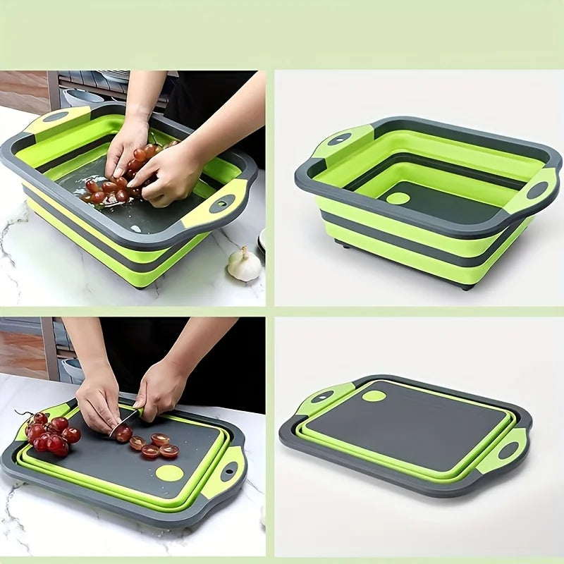 Portable Space Saving USA Basin with Built-in Sink and Storage Function - Perfect for Outdoor Camping Travel Home Folding Basin
