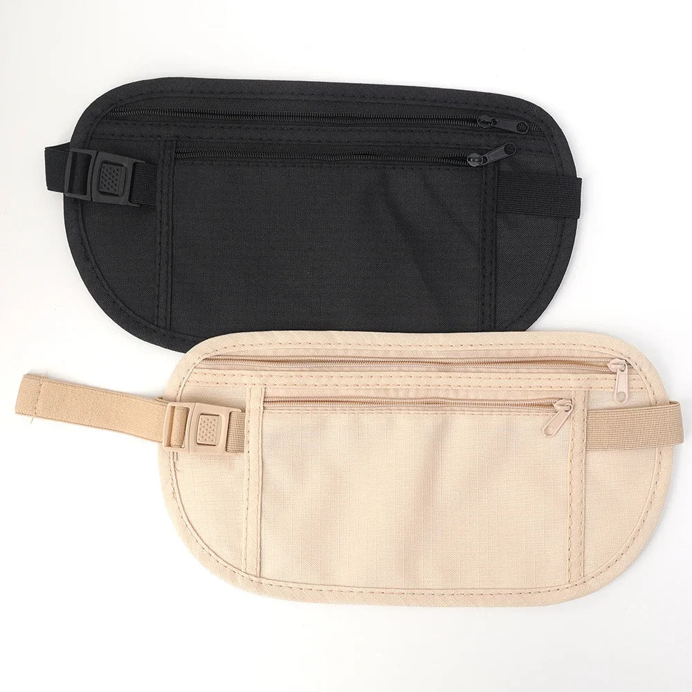 Running Waist Bag Canada Double-Layer Concealed Fanny Pack Slim Anti-Theft Travel Money Belt Waterproof Belt Bag for Men & Women Sports