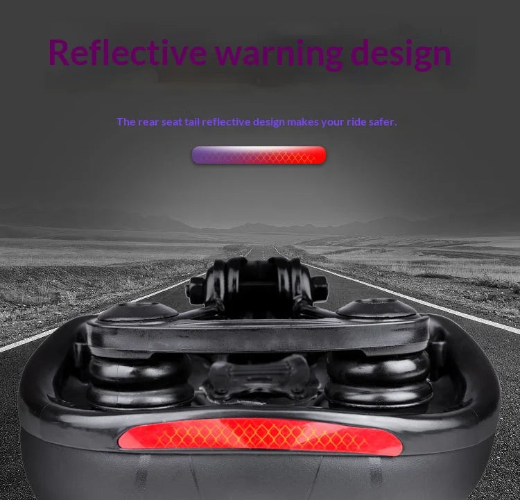 Oversized Comfort Bike Seat Extra Wide Thick Soft Bicycle Saddle Shock Absorbing Cushion for MTB Cruiser Cycling Accessories