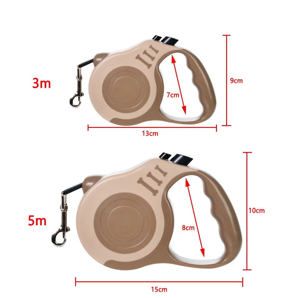 3M & 5M Retractable Pet Dog Leash Canada for Small & Large Dogs Hiking Walking Traction Rope French Bulldog Chihuahua Accessories