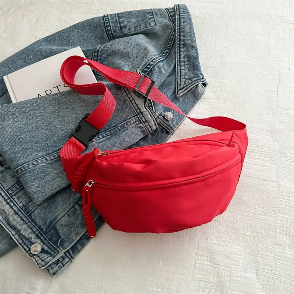 USA Women's Chest Bag New Oxford Cloth Large Capacity Waist Bags Waterproof Multifunctional Running Belt Bags Sport