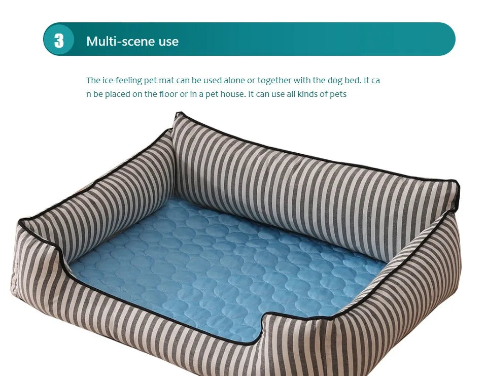 Dog Cooling USA Mat Summer Pet Cold Bed Extra Large For Small Big Dogs Pet Accessories Cat Durable Blanket Sofa Cat Ice Pad Blanket