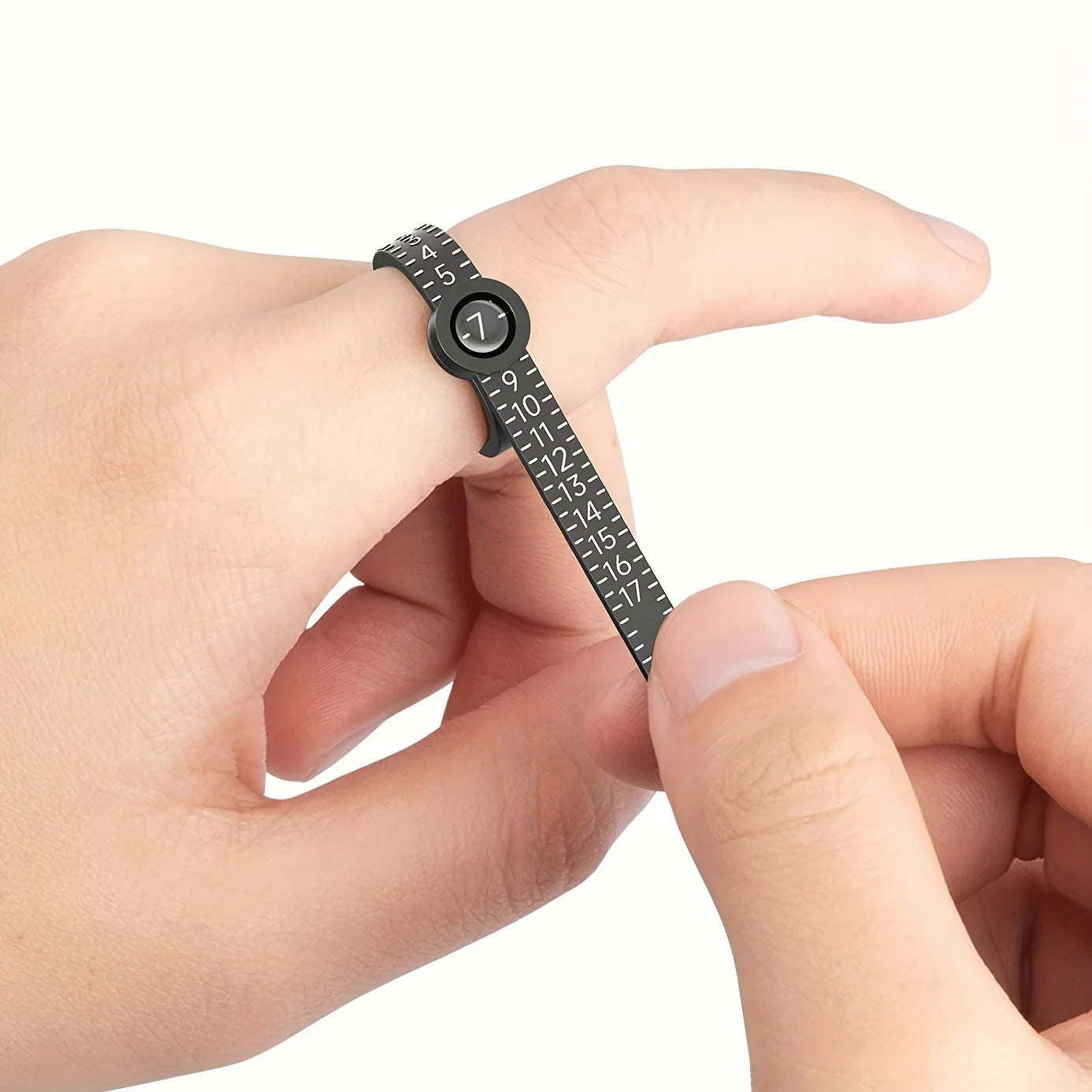 Ring Sizer with Magnifier Canada US/UK/EU/HK Jewelry Finger Size Measuring Ruler Ring Size Measurement Tool