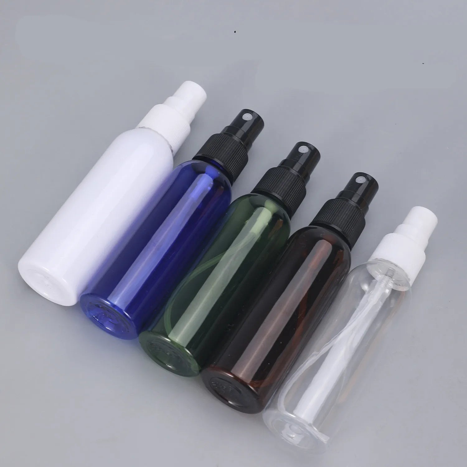 USA Travel Clear Refillable Bottles with Fine Mist Sprayer Pump Mini Perfume Atomizer