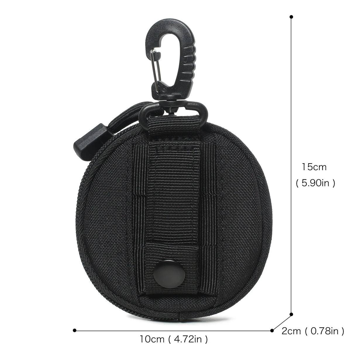 Mini EDC Tool Pouch USA Keychain Zipper Holder for Earphones, Keys, Coins & Small Essentials, Compact Outdoor Hiking Utility Waist Bag