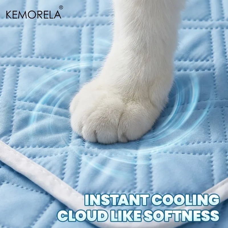 1PCS New Upgraded Ice Cooling Pet Mat Canada Washable Breathable Pet Cooling Pad for Dogs All-Season Use
