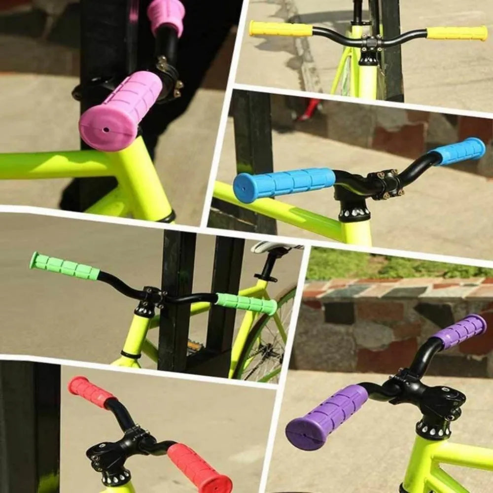 Bicycle Handlebar Grips USA Rubber Bilateral Lock-On Non-Slip MTB Mountain Bike Grips, Cycling Bike Accessories