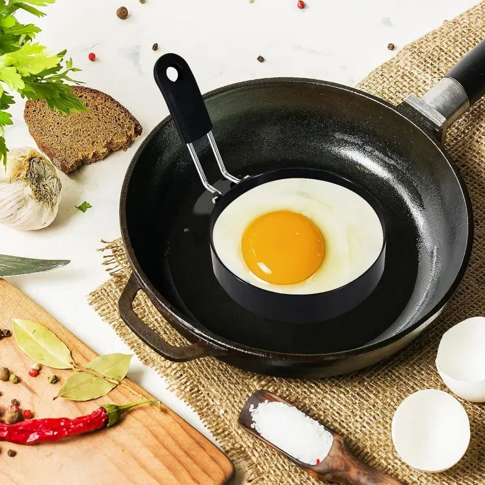 Anti-scald Egg Fried Ring Professional Stainless Steel Nonstick Round USA Pancake Mold Cooking Egg Mould Breakfast Sandwich Tools