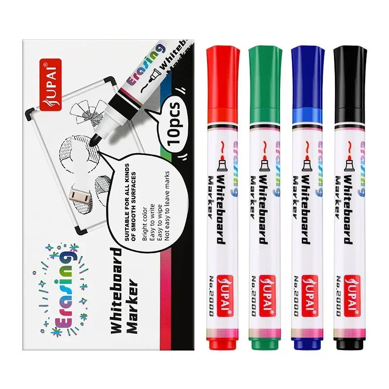4 Colors Dry Erase Whiteboard Marker Pens Canada Low Odor Erasable Chalk Pens for Office School Stationery