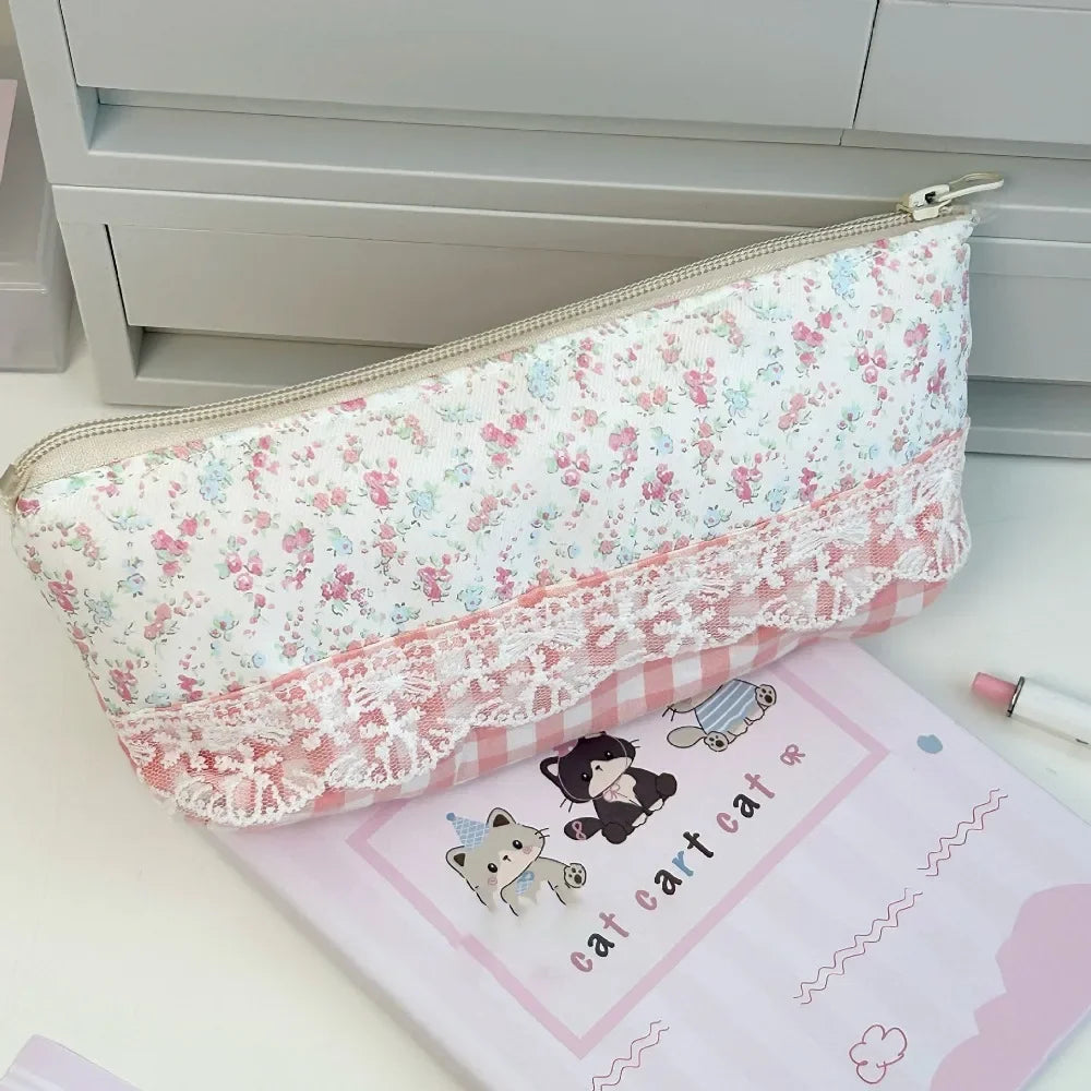 Simplicity Solid Color Pen Bag Canada Zipper Design Large Capacity Pencil Case Portable Stationery Organizer for Students Back to School