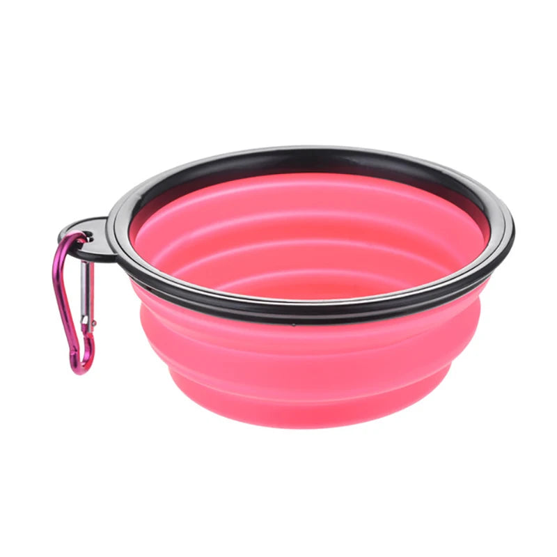 Durable TPR Portable Pet Food Bowl USA for Cats & Dogs, Collapsible Travel Water & Food Bowl for Outdoor Pet Use