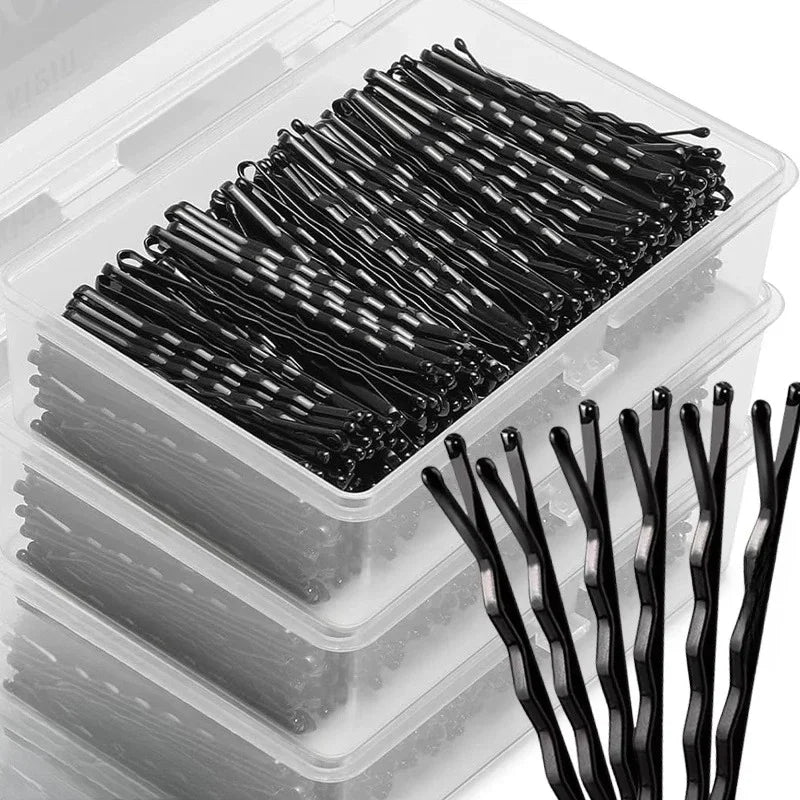 50/100PCS Black Straight Hair Clips Canada U-Shaped Hairpins Curly Wavy Grips Women Bobby Pins Styling Hair Accessories