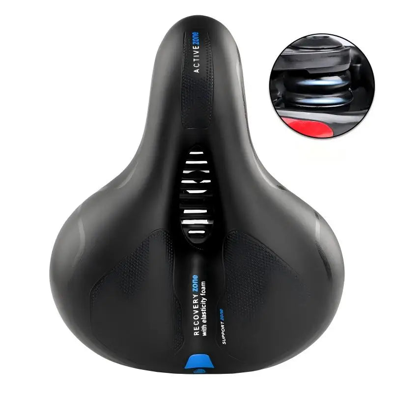 Oversized Comfort Bike Seat Extra Wide Thick Soft Bicycle Saddle Shock Absorbing Cushion for MTB Cruiser Cycling Accessories