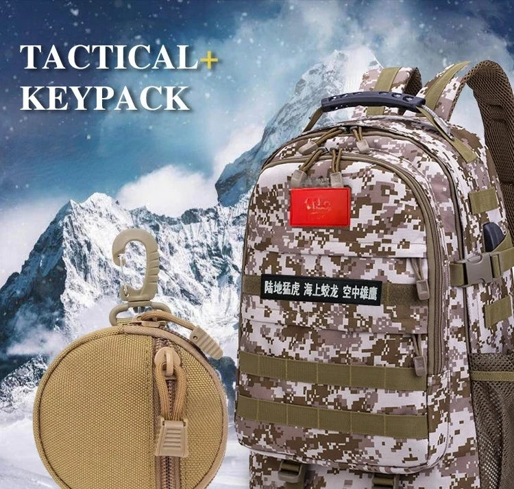 Mini EDC Tool Pouch USA Keychain Zipper Holder for Earphones, Keys, Coins & Small Essentials, Compact Outdoor Hiking Utility Waist Bag