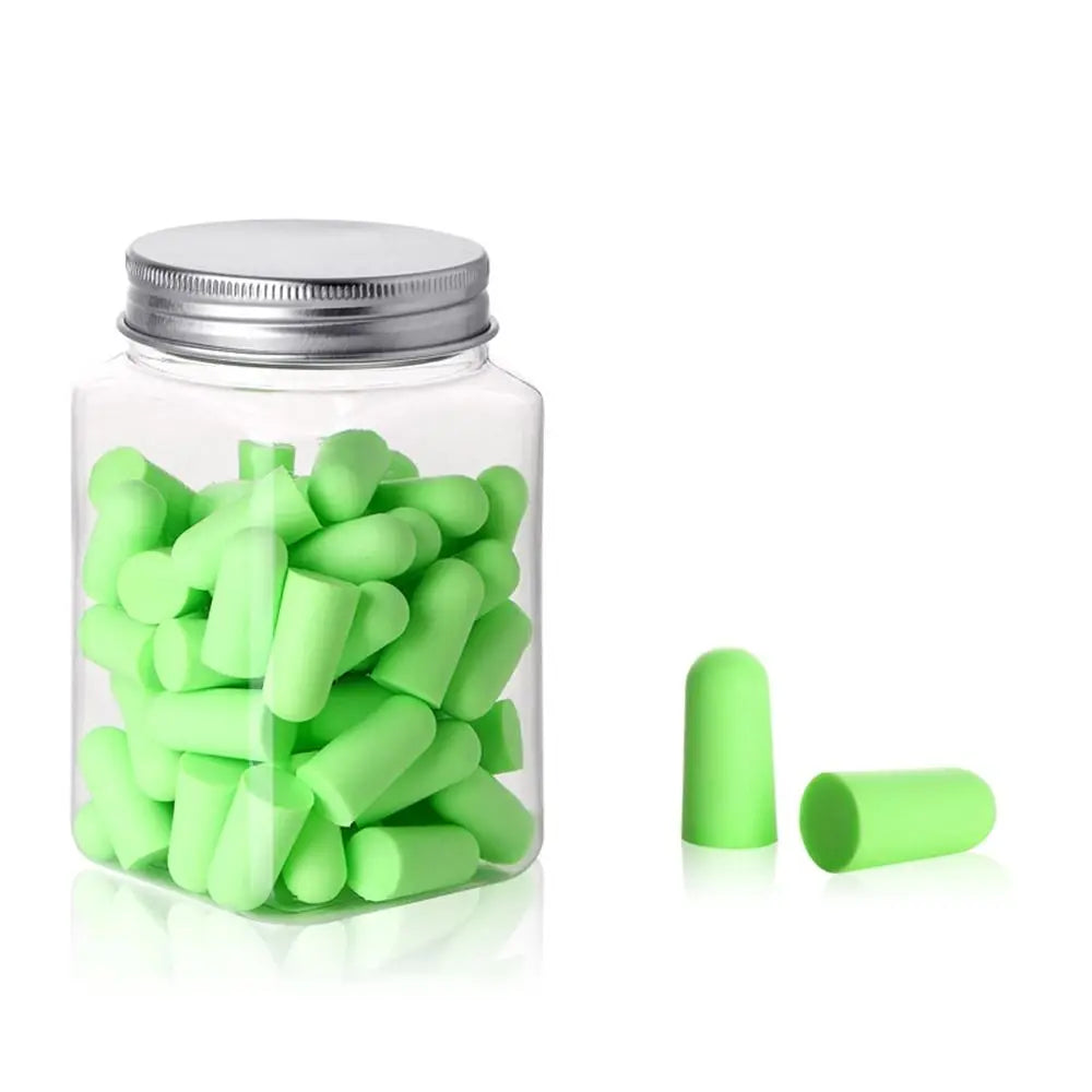 10/24/60/120Pcs Anti-noise Ear Plugs Slow Rebound Soft Tapered Noise Reduction Earplugs Multicolor Universal Hearing Protector