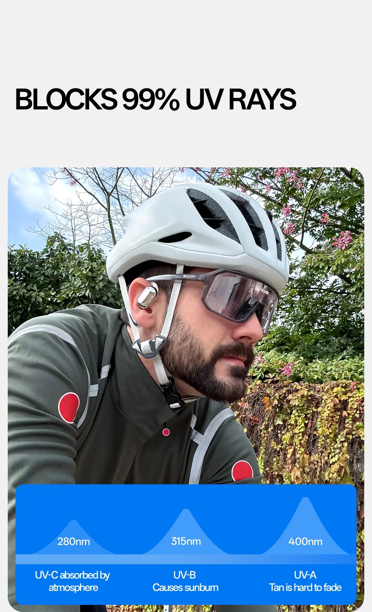 New Cycling Sunglasses USA Outdoor Sports Running Goggles for Men & Women, MTB Bicycle Glasses, Cycling Eyewear with 1 Lens