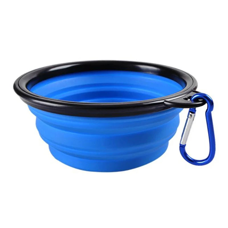 Durable TPR Portable Pet Food Bowl USA for Cats & Dogs, Collapsible Travel Water & Food Bowl for Outdoor Pet Use