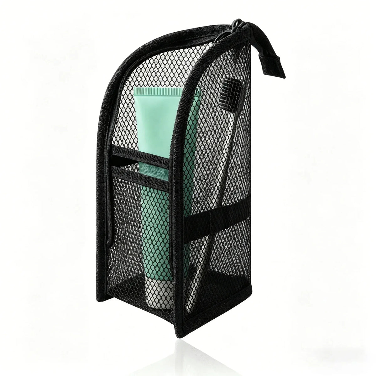 Standing Mesh Toiletry Bag USA Portable EVA Waterproof Travel Foldable Toothbrush Cosmetic Organizer Women Bathroom Storage Pouch