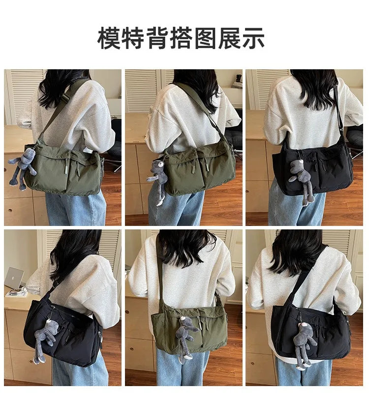 Spring & Summer Canvas Bag USA Women’s Hot-Selling One-Shoulder Crossbody Bag Light Luxury High-End Fashion Handbag